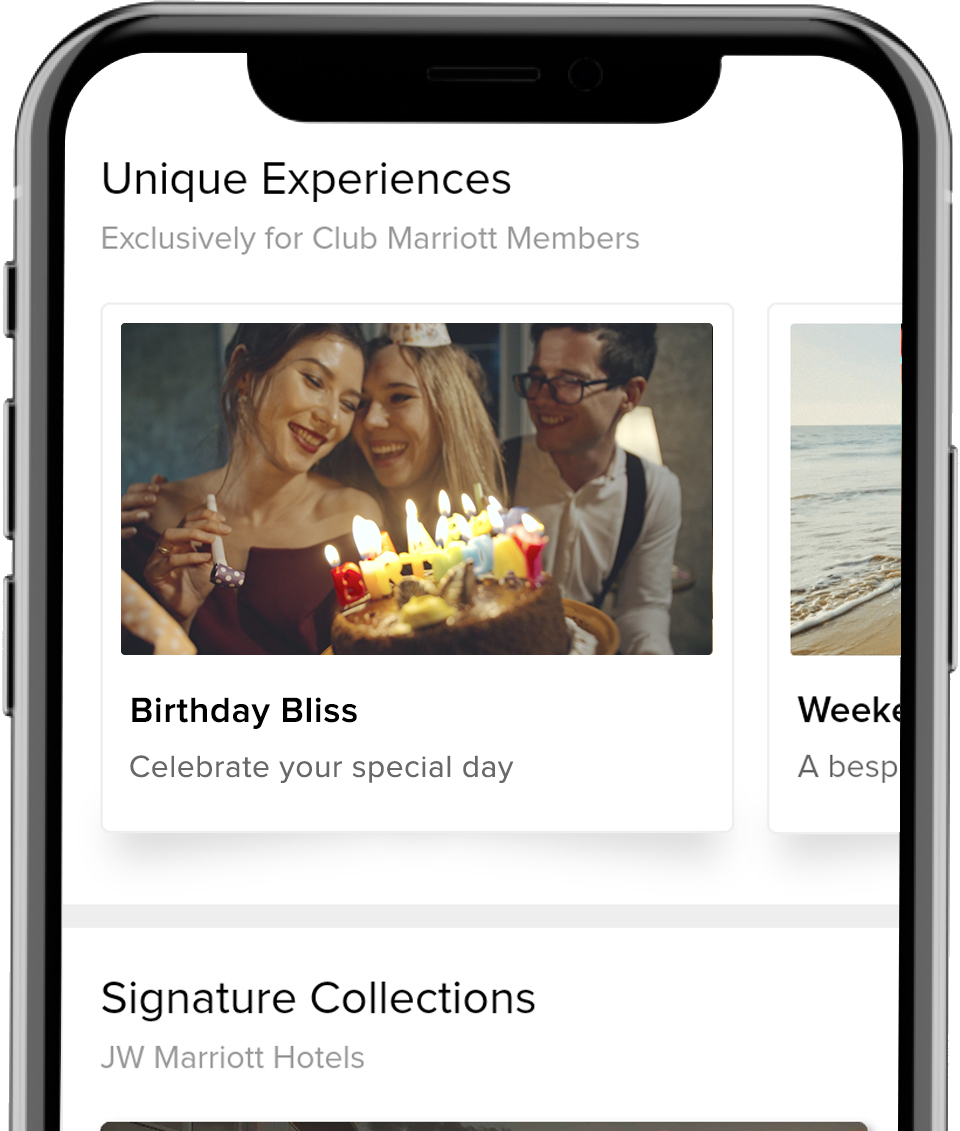 Explore and Book our Curated Experiences with Club Marriott Mobile App