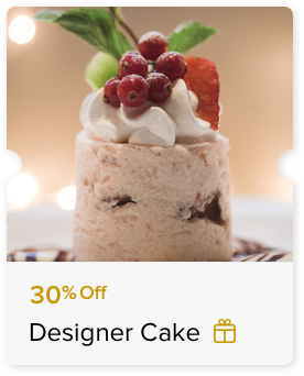 30% Off Designer Cakes