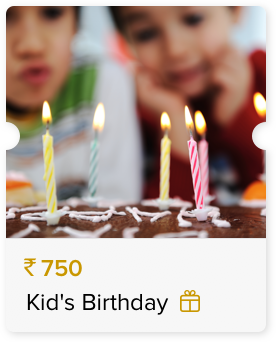 Special Price for a Kid's Birthday Celebration