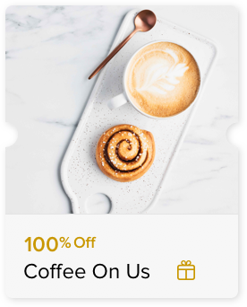 100% Off Two Cups of Tea or Coffee